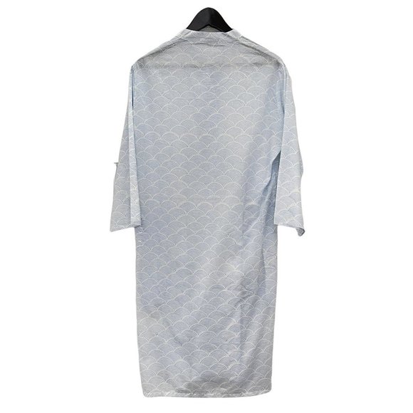 Cotton Block Print Shirt Dress - Picture 2 of 4